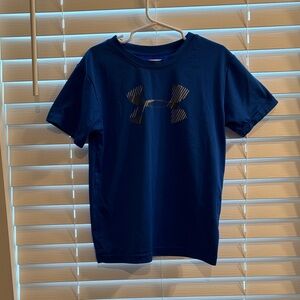 Under Armour Kids Navy Blue Tee